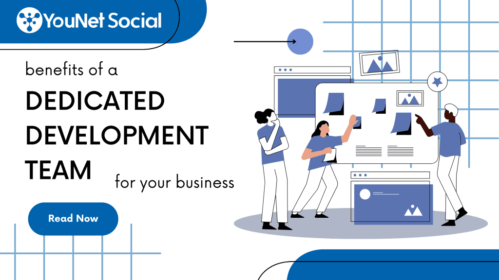 the image describe why business need a dedicated development team